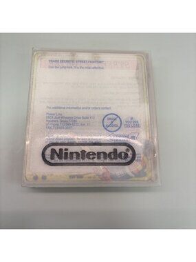 Vintage Street Fighter NES Nintendo Rental Case ( EMPTY ) - Case Only